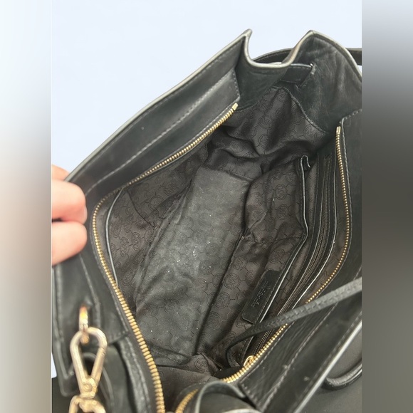 Michael Kors Hamilton Leather Satchel – Black | Strap Included - Picture 4 of 9